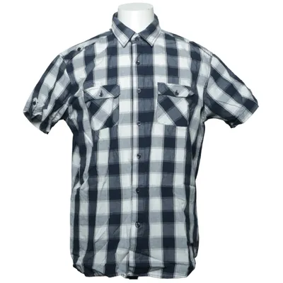 Short sleeve shirt (Blue, White, Gray) from Skill 1963 Cotton