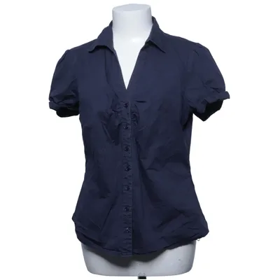 Chemise à manches courtes (Bleu) de H&M Coton, Élasthane, Polyamide