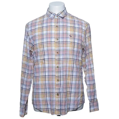 Shirt (Wit, Blauw, Geel) van Old Khaki Katoen