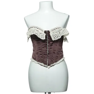 Corset (Brown, Beige) from Shein Elastane, Polyester