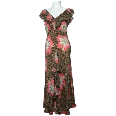 Maxi dress (Brown, Pink, Multicolored) from Rixo Polyester, Silk, Viscose