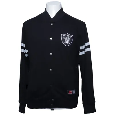 Varsity jacket (Black, White) from NFL Team Apparel Cotton, Polyester