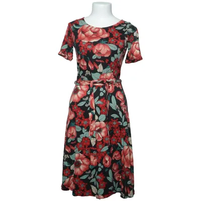 Jurk (Zwart, Rood, Groen) van King Louie Elastaan, Viscose