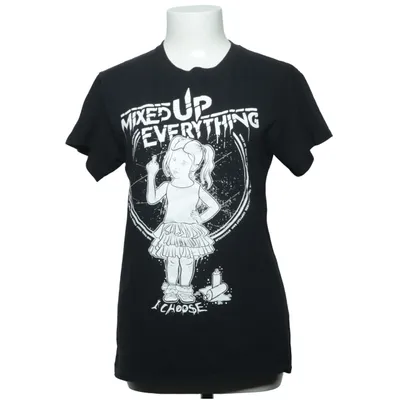 T-shirt (Svart, Vit) från Gildan Bomull