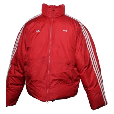 Winterjas (Rood, Wit) van Adidas x Avavav Dons, Elastaan, Veer, Polyamide, Polyester
