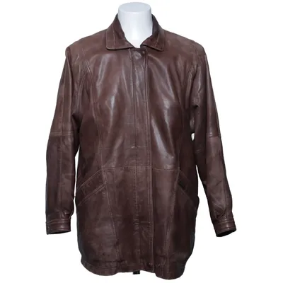 Leather jacket (Brown) from Camero Leather, Polyester