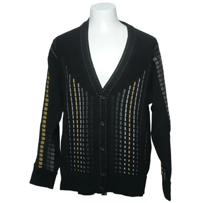 Cardigan (Noir, Multicolore) de Carlo Colucci Acrylique, Viscose, Laine