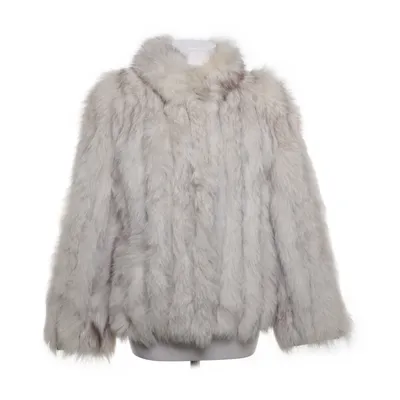 Fur jacket (White) Rabbit fur