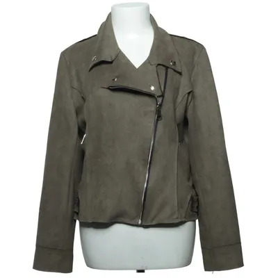 Bikerjakke (Grå) fra Moda Bella Polyester, Elastan