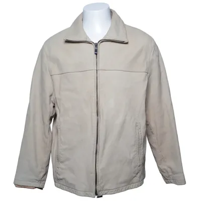 Veste en cuir (Beige) de Angelo Litrico for C&A Acétate, Cuir, Nylon