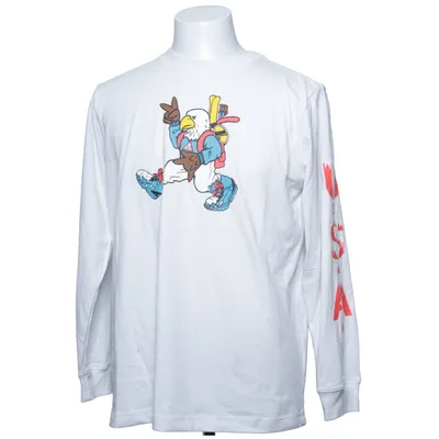 Langærmet t-shirt (Hvid, Flerfarvet) fra Nike ACG Bomuld, Polyester