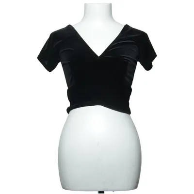 Crop top (Svart) från Miss Selfridge Elastan, Polyester