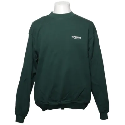 Sweatshirt (Groen) van Represent Katoen, Elastaan