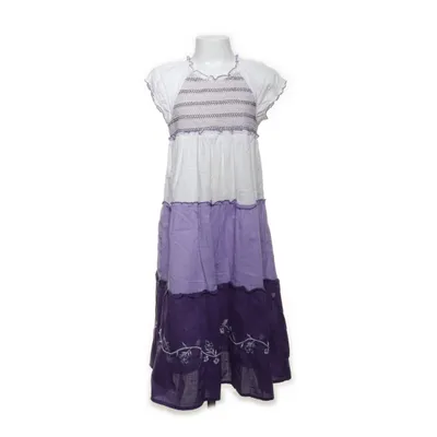 Långklänning (Lila, Vit) från Fransa Kids Bomull