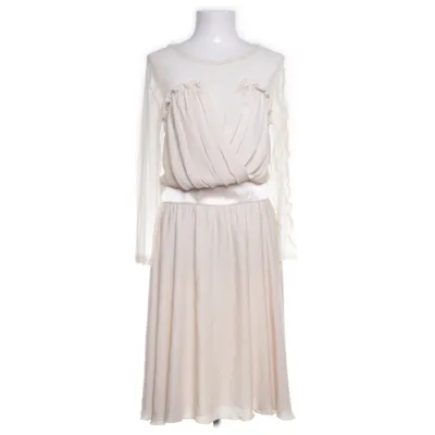 Cocktailjurk (Beige) van Elisabetta Franchi Katoen, Elastaan, Polyamide, Polyester