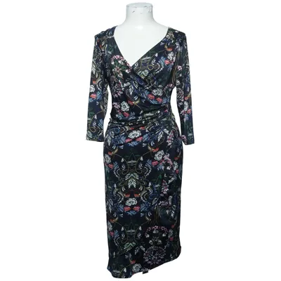 Wrap dress (Blue, Multicolored) from Carla F Elastane, Polyester