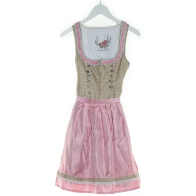 Dirndl (Beige, Pink) from Stockerpoint Polyester, Cotton