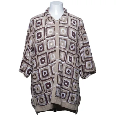 Kortærmet skjorte (Beige, Brun, Hvid) fra Woodbird Akryl, Bomuld