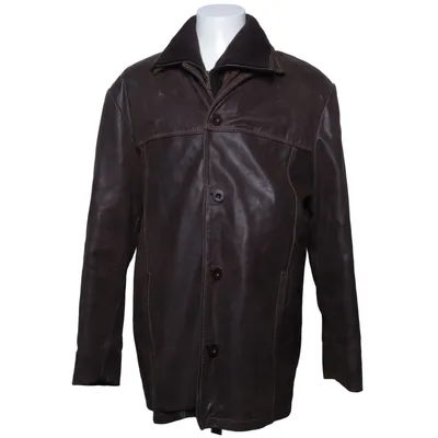 Leren jack (Bruin) van Rock'n Blue Leer, Polyester