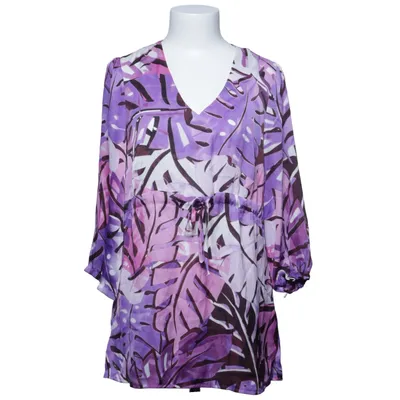 Robe de plage (Violet, Blanc, Multicolore) de Couture Line Polyester