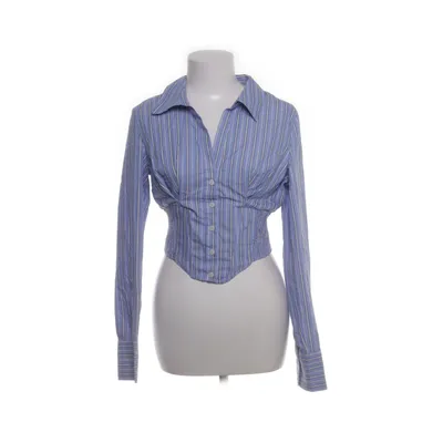 Skjorta (Blå, Vit) från Bershka Bomull, Polyester
