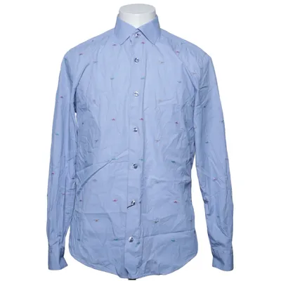Shirt (Blauw) van Dressmann Katoen