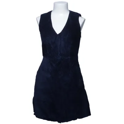Robe (Bleu) de Fall Winter Spring Summer Acétate, Coton, Viscose