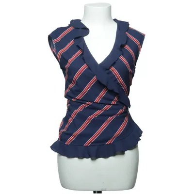 Wrap top (Blue, Red, White) from Chiara Forthi Elastane, Polyester