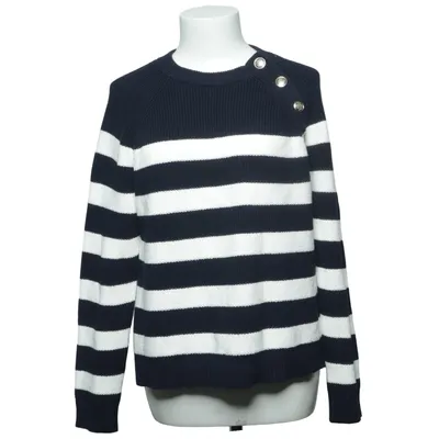 Sweater (Blue, White) from La Maille Sézane Cotton, Elastane, Polyamide