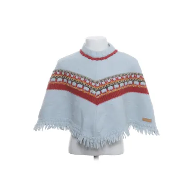 Poncho (Blue, Multicolored) from Trussardi Acrylic, Wool