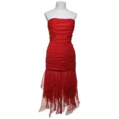 Cocktailjurk (Rood) van John Charles Acetaat, Polyester