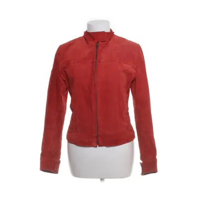 Leather jacket (Red) from Gipsy by Mauritius Polyester, Leather