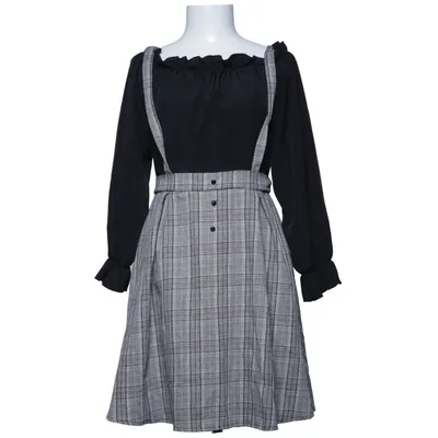 Jurk (Zwart, Grijs) van Shein Polyester