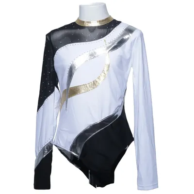 Gymnastics leotard (Black, White, Multicolored) from Iefiel