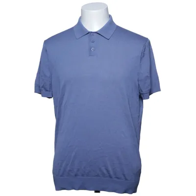 Polo (Bleu) de Zara Coton, Soie