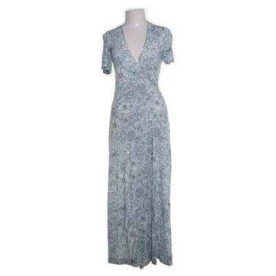 Omlottklänning (Blå, Vit) från Hanna Wendelbo Design Elastan, Viskos