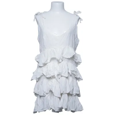 Jurk (Wit) van Tina Wodstrup Katoen, Viscose