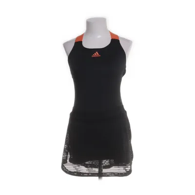 Träningsklänning (Svart, Orange) från Adidas Elastan, Återvunnen polyester