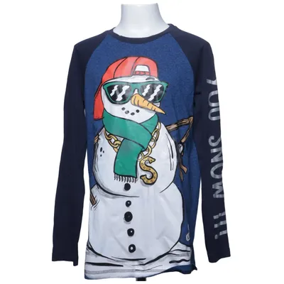 Long sleeve T-shirt (Blue, Multicolored) from F&F Cotton, Elastane, Polyester