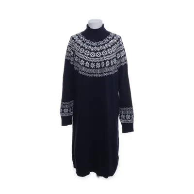 Turtleneck dress (Blue, White) from Holly & Whyte by Lindex Acrylic, Cotton, Polyester, Wool, Viscose