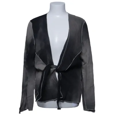 Wikkelblouse (Zwart, Grijs) van Zucchero Linnen