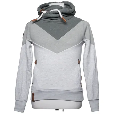Hoodie (Gray, Green) from Naketano Cotton, Polyester