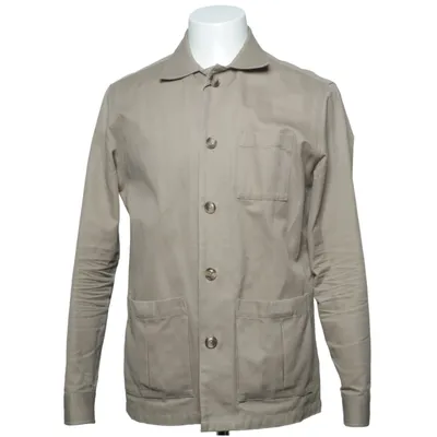 Arbejdsjakke (Beige) fra John Henric Bomuld, Elastan