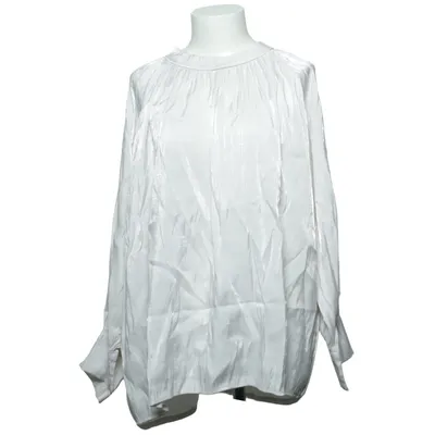 Blouse (Wit) van Made in italy Zijde, Viscose