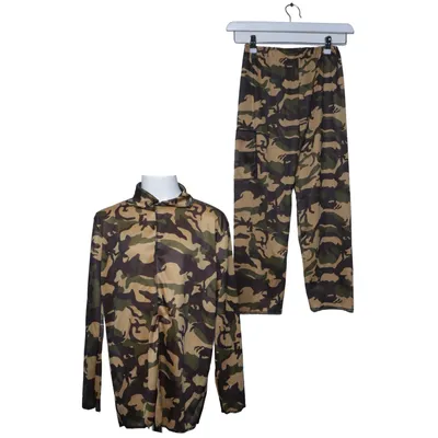 Hunting suit (Green, Brown, Beige) from Widmann Polyester