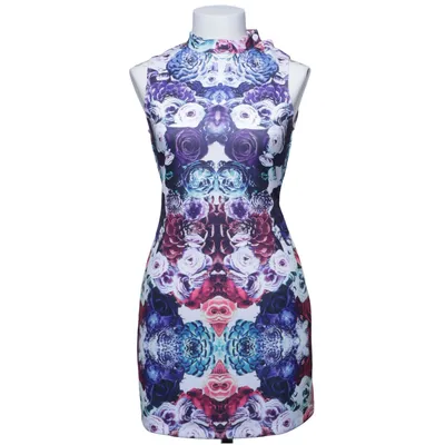 Jurk (Blauw, Meerkleurig) van May Elastaan, Polyester