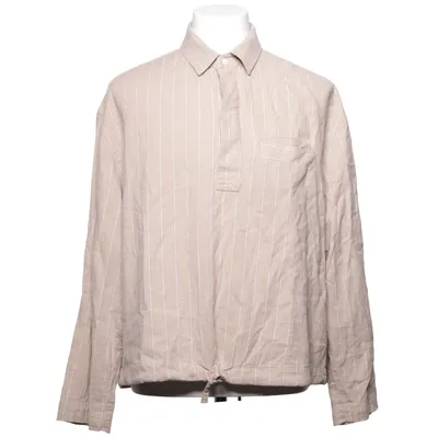 Pyjamastrøje (Beige, Hvid) fra Zara Elastan, Linned, Lyocell