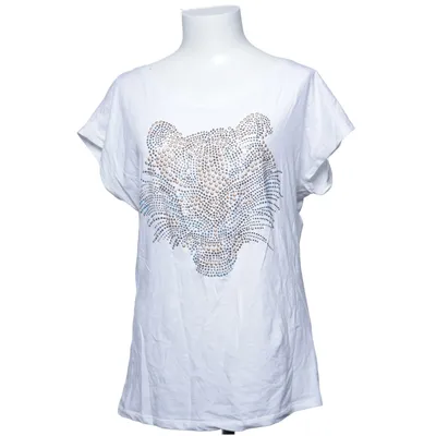 T-shirt (Wit) van Oxygene Katoen, Elastaan