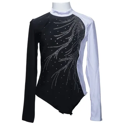 Justaucorps de gymnastique (Noir, Blanc) de Iefiel