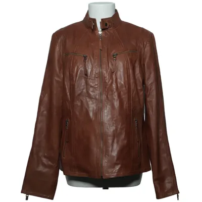 Läderjacka (Brun) från BTF CPH Skinn, Polyester